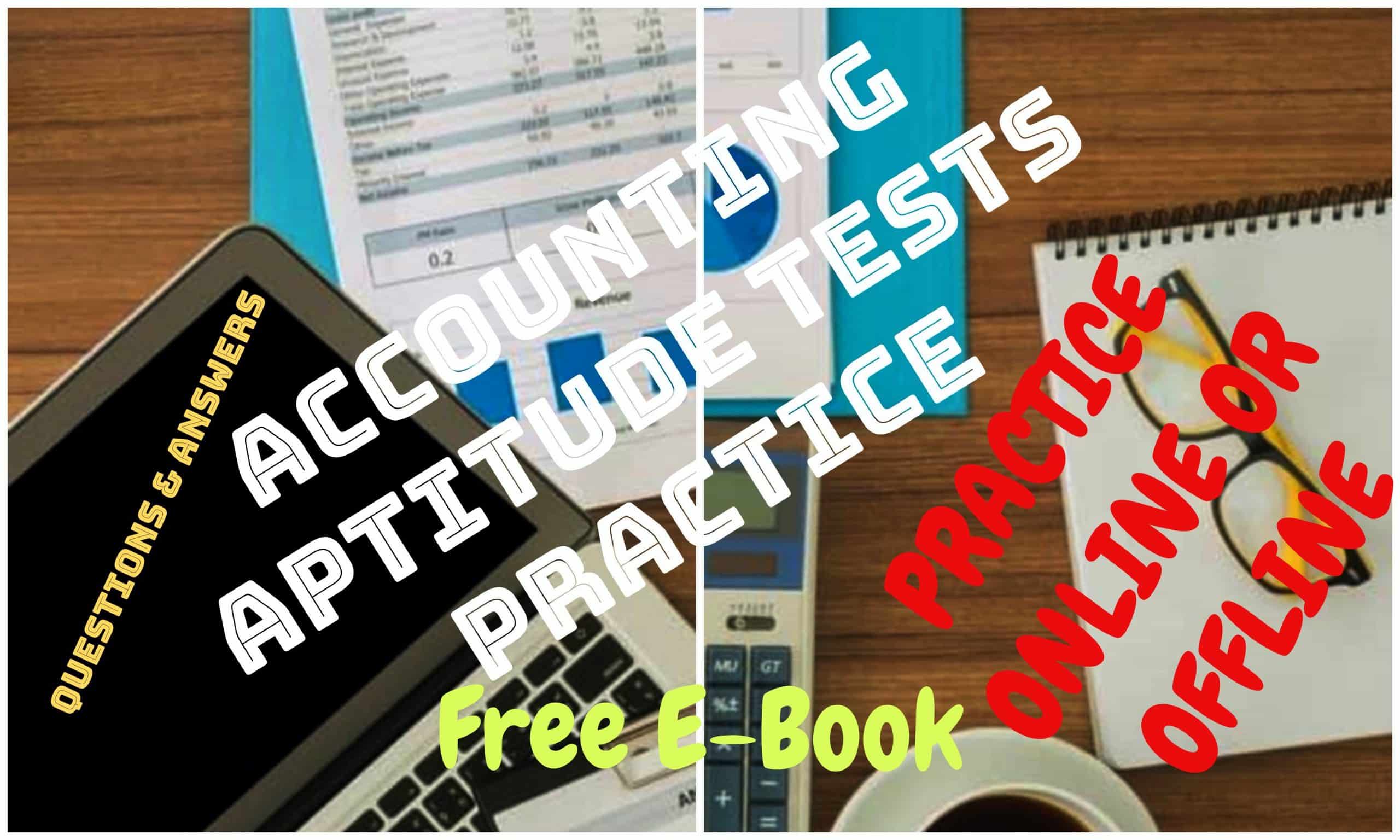 Accounting Aptitude Questions and Answers